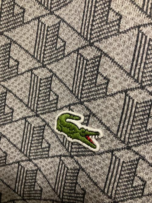 LACOSTE（ラコステ）LACOSTE (ラコステ) モノグラムジャカードトラックジャケット グレー サイズ:Lの古着・服飾アイテム