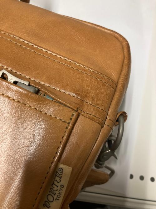 PORTER（ポーター）PORTER (ポーター) 2WAYレザーブリーフケース キャメルの古着・服飾アイテム