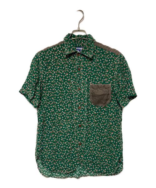 JUNYA WATANABE COMME des GARCONS（(ジュンヤワタナベ コムデギャルソン）JUNYA WATANABE COMME des GARCONS ((ジュンヤワタナベ コムデギャルソン) 花柄半袖シャツ グリーン サイズ:Mの古着・服飾アイテム