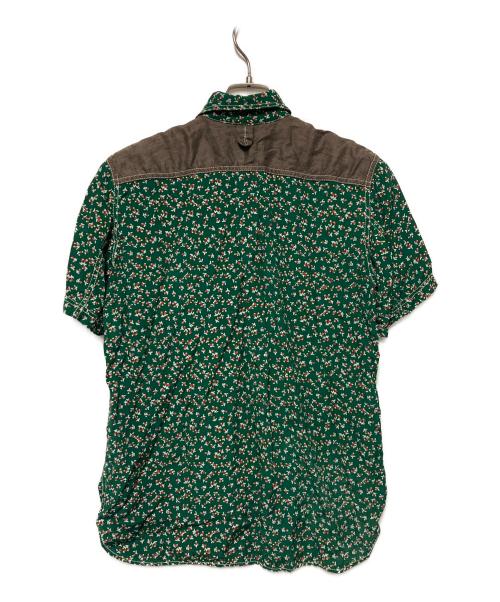 JUNYA WATANABE COMME des GARCONS（(ジュンヤワタナベ コムデギャルソン）JUNYA WATANABE COMME des GARCONS ((ジュンヤワタナベ コムデギャルソン) 花柄半袖シャツ グリーン サイズ:Mの古着・服飾アイテム