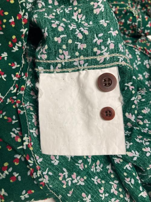 JUNYA WATANABE COMME des GARCONS（(ジュンヤワタナベ コムデギャルソン）JUNYA WATANABE COMME des GARCONS ((ジュンヤワタナベ コムデギャルソン) 花柄半袖シャツ グリーン サイズ:Mの古着・服飾アイテム