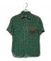 JUNYA WATANABE COMME des GARCONS（(ジュンヤワタナベ コムデギャルソン）の古着「花柄半袖シャツ」｜グリーン