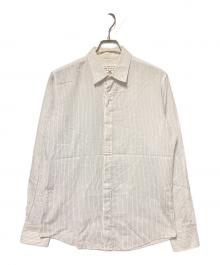 Maison Margiela（メゾンマルジェラ）の古着「13SS ストライプシャツ」｜ホワイト×パープル