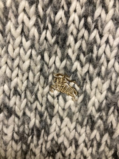 BURBERRY BLACK LABEL（バーバリーブラックレーベル）BURBERRY BLACK LABEL (バーバリーブラックレーベル) ラビットファーニットジャケット グレー サイズ:2の古着・服飾アイテム
