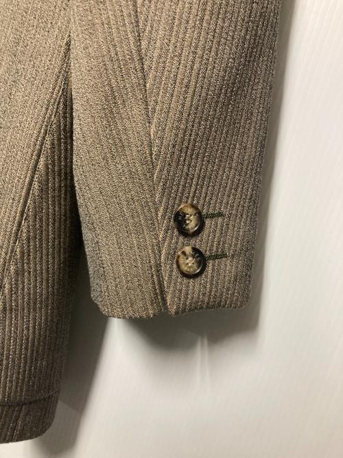 HERMES（エルメス）HERMES (エルメス) ウールノーカラージャケット グレージュ サイズ:42の古着・服飾アイテム