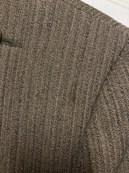 HERMES（エルメス）HERMES (エルメス) ウールノーカラージャケット グレージュ サイズ:42の古着・服飾アイテム