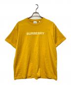 BURBERRYバーバリー）の古着「ロゴクルーネックTシャツ」｜イエロー