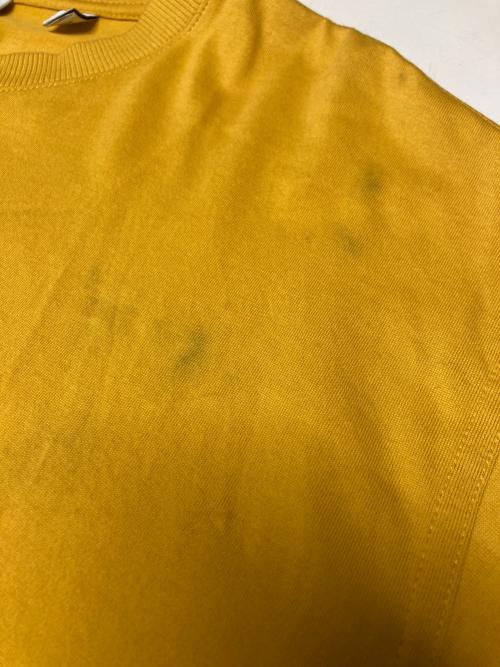BURBERRY（バーバリー）BURBERRY (バーバリー) ロゴクルーネックTシャツ イエロー サイズ:Sの古着・服飾アイテム