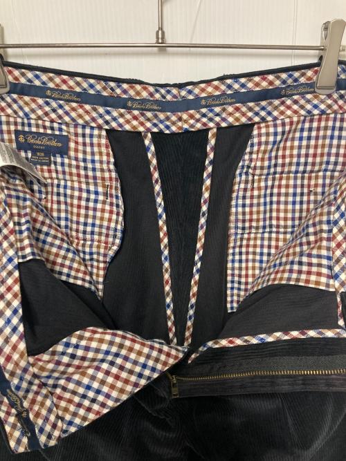 BROOKS BROTHERS（ブルックスブラザーズ）BROOKS BROTHERS (ブルックスブラザーズ) 2タックコーデュロイパンツ ブラック サイズ:W36の古着・服飾アイテム