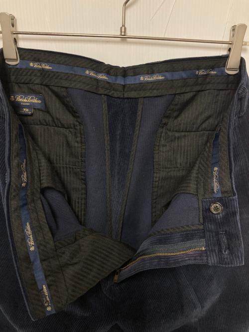 BROOKS BROTHERS（ブルックスブラザーズ）BROOKS BROTHERS (ブルックスブラザーズ) 2タックコーデュロイパンツ ネイビー サイズ:W36の古着・服飾アイテム