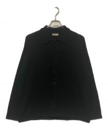 BEAUTY&YOUTH（ビューティーアンドユース）の古着「ツイストコットンニットシャツ」｜ブラック