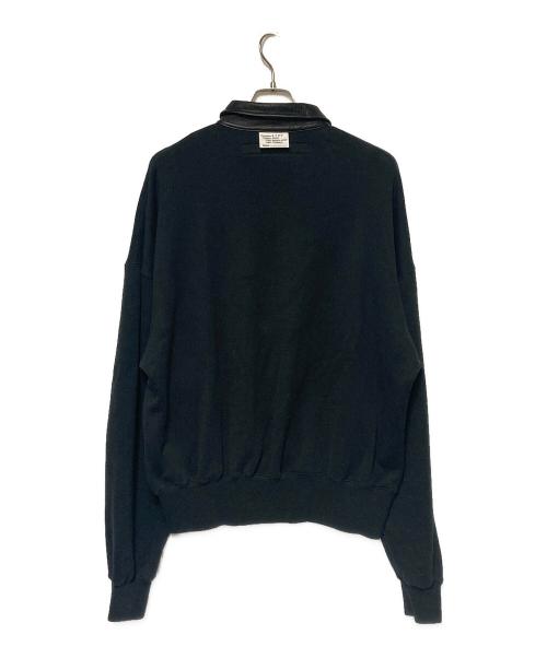 KYOU（キョウ）KYOU (キョウ) BROTHERS Leather x Original Supima Aging Cotton Sweat ブラック サイズ:1の古着・服飾アイテム