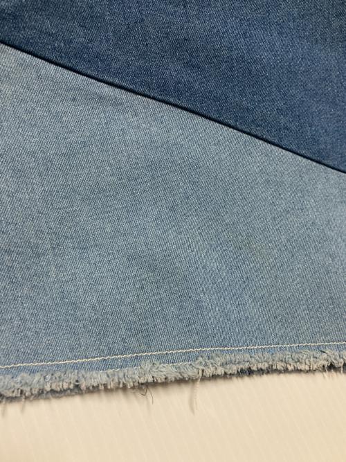 GRACE CONTINENTAL（（グレースコンチネンタル）GRACE CONTINENTAL (（グレースコンチネンタル) パッチワークデニムワンピース ブルー×ネイビー サイズ:38の古着・服飾アイテム