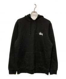 stussy（ステューシー）の古着「ベーシックロゴプルオーバーパーカー」｜ブラック