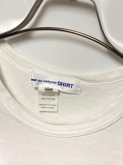 COMME des GARCONS SHIRT（コムデギャルソンシャツ）COMME des GARCONS SHIRT (コムデギャルソンシャツ) KAWS (カウズ) 21AW コラボプリントTシャツ ホワイト サイズ:Mの古着・服飾アイテム