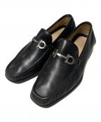 Salvatore Ferragamoサルヴァトーレ フェラガモ）の古着「ガンチーニレザーローファー」｜ブラック