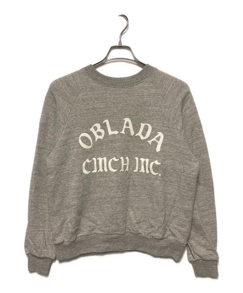 Oblada（オブラダ）Oblada (オブラダ) CINCHロゴスウェット グレー サイズ:Fの古着・服飾アイテム