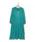 ne quittez pas（ヌキテパ）の古着「23SS COTTON VOILE STRIPE DRESS」｜グリーン