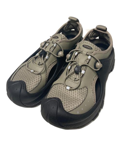 crocs（クロックス）crocs (クロックス) TRAIL BREAK 2 ブラック×カーキ サイズ:m9の古着・服飾アイテム