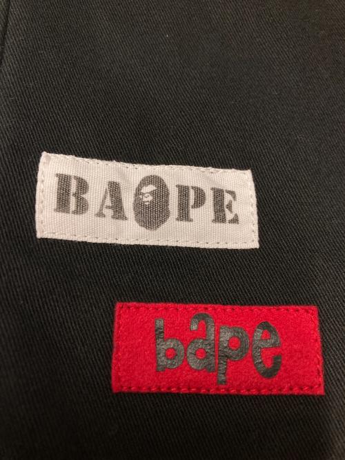 A BATHING APE（アベイシングエイプ）A BATHING APE (アベイシングエイプ) ハーフパンツ ブラック サイズ:XLの古着・服飾アイテム
