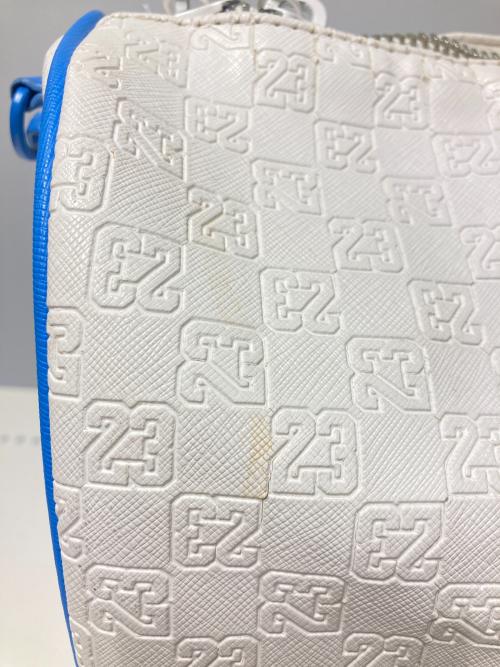 JORDAN（ジョーダン）JORDAN (ジョーダン) JAM MONOGRAM DUFFLE BAG ホワイト×ブルーの古着・服飾アイテム