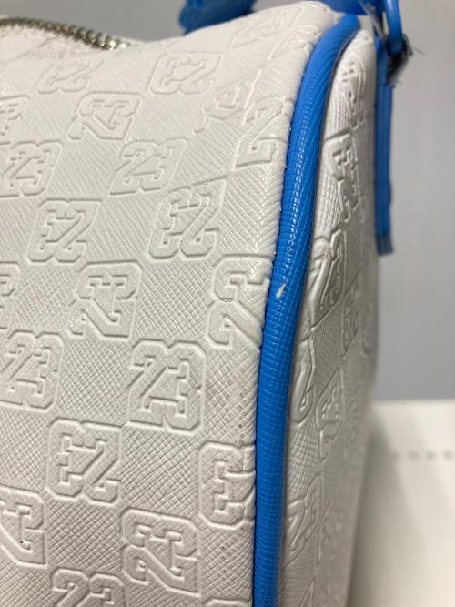 JORDAN（ジョーダン）JORDAN (ジョーダン) JAM MONOGRAM DUFFLE BAG ホワイト×ブルーの古着・服飾アイテム