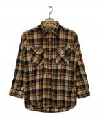 PENDLETONペンドルトン）の古着「70s ウールチェックシャツ」｜ベージュ
