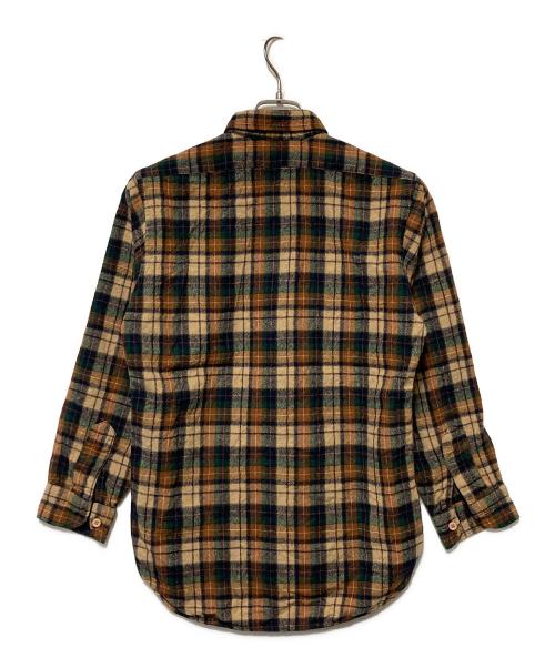 PENDLETON（ペンドルトン）PENDLETON (ペンドルトン) 70s ウールチェックシャツ ベージュ サイズ:Mの古着・服飾アイテム