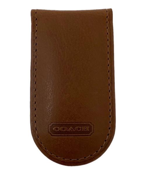 COACH（コーチ）COACH (コーチ) レザーマネークリップ ブラウンの古着・服飾アイテム