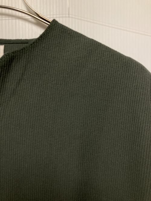 blurhms ROOTSTOCK（ブラームスルーツストック）blurhms ROOTSTOCK (ブラームスルーツストック) Rough&Smooth Thermal Over-neck オリーブ サイズ:3の古着・服飾アイテム