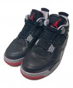 NIKEナイキ）の古着「AIR JORDAN 4 RETRO」｜BLACK/FIRE RED-CEMEN