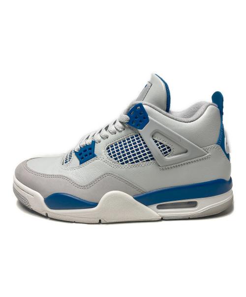 NIKE（ナイキ）NIKE (ナイキ) AIR JORDAN 4 RETRO ホワイト×ブルー サイズ:US8の古着・服飾アイテム