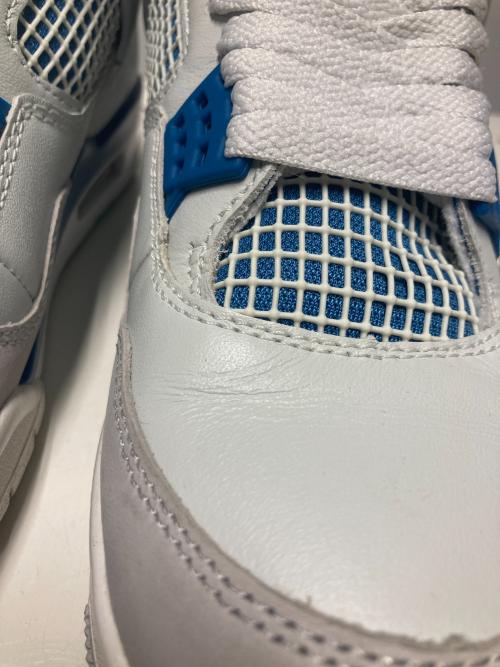 NIKE（ナイキ）NIKE (ナイキ) AIR JORDAN 4 RETRO ホワイト×ブルー サイズ:US8の古着・服飾アイテム