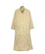 HACHEアッシュ）の古着「スタンドカラーコート」｜ベージュ