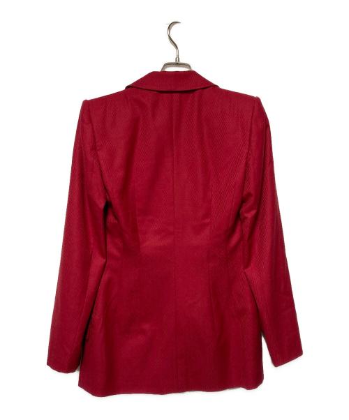 Christian Dior（クリスチャン ディオール）Christian Dior (クリスチャン ディオール) ダブルジャケット レッド サイズ:36の古着・服飾アイテム