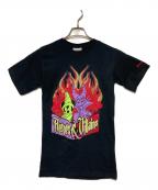 DISNEYディズニー）の古着「ヒーロー&ヴィランズ プリントTシャツ」｜ブラック