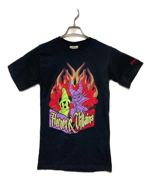 DISNEY（ディズニー）DISNEY (ディズニー) ヒーロー&ヴィランズ プリントTシャツ ブラック サイズ:XSの古着・服飾アイテム