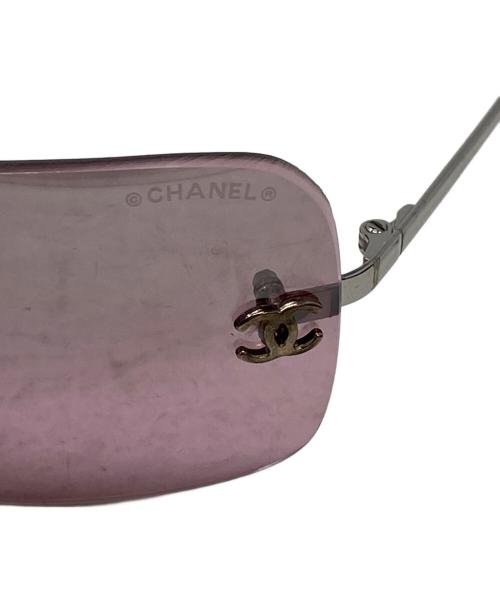 CHANEL（シャネル）CHANEL (シャネル) ココマーク リムレスサングラス ピンク サイズ:62□17の古着・服飾アイテム