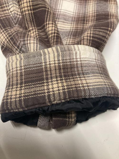 SUPREME（シュプリーム）SUPREME (シュプリーム) 21FW Hooded Flannel Zip Up Shirt ブラウン サイズ:Mの古着・服飾アイテム
