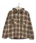 SUPREME（シュプリーム）の古着「21FW Hooded Flannel Zip Up Shirt」｜ブラウン