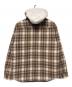 SUPREME (シュプリーム) 21FW Hooded Flannel Zip Up Shirt ブラウン サイズ:M：10000円