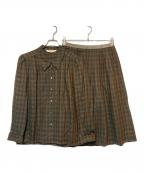Burberry'sバーバリーズ）の古着「セットアップ」｜グリーン×ブラウン