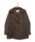 MaxMara（マックスマーラ）の古着「キャメルウールカシミヤPコート」｜ダークブラウン