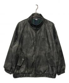 UMBRO×FREAK'S STORE（アンブロ×フリークスストア）の古着「PU Stand Collar Jacket」｜ブラック
