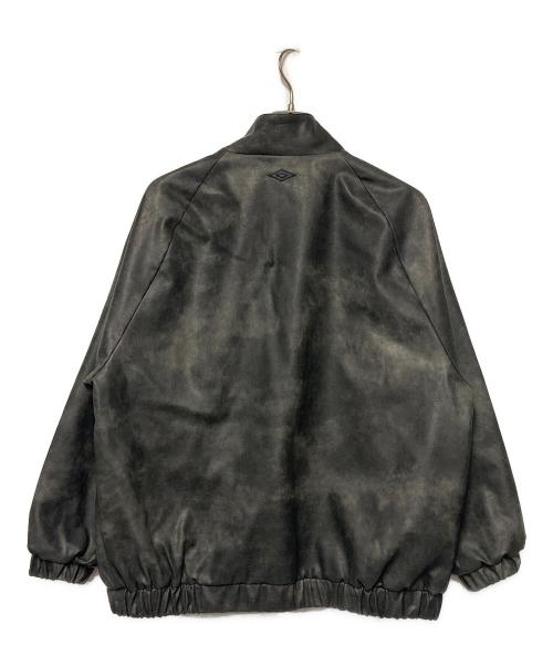 UMBRO（アンブロ）UMBRO (アンブロ) FREAK'S STORE (フリークスストア) PU Stand Collar Jacket ブラック サイズ:Lの古着・服飾アイテム
