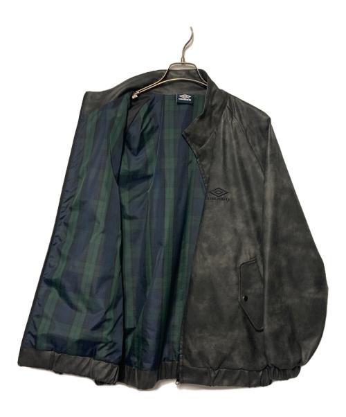 UMBRO（アンブロ）UMBRO (アンブロ) FREAK'S STORE (フリークスストア) PU Stand Collar Jacket ブラック サイズ:Lの古着・服飾アイテム