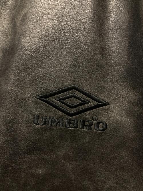 UMBRO（アンブロ）UMBRO (アンブロ) FREAK'S STORE (フリークスストア) PU Stand Collar Jacket ブラック サイズ:Lの古着・服飾アイテム
