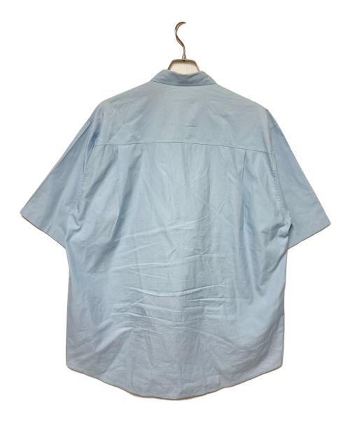 AURALEE（オーラリー）AURALEE (オーラリー) WASHED FINX TWILL BIG HALF SLEEVED SHIRT スカイブルー サイズ:4の古着・服飾アイテム