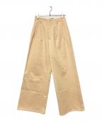 AURALEEオーラリー）の古着「FINX CHINO WIDE TUCK PANTS」｜ベージュ