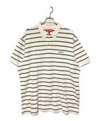 SUPREMEシュプリーム）の古着「26SS Washed Stripe Polo」｜ホワイト
